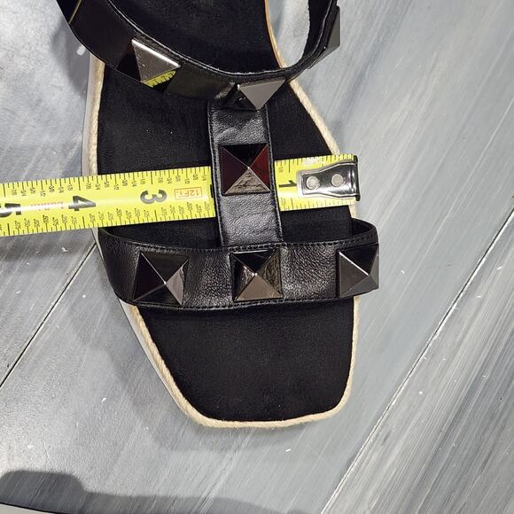 VANELi Edrys Studded Sandals Espadrille Platform Black Size 10.5 Narrow - Picture 13 of 15